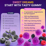 Kaourso Sleep Gummies assortment showing different angles