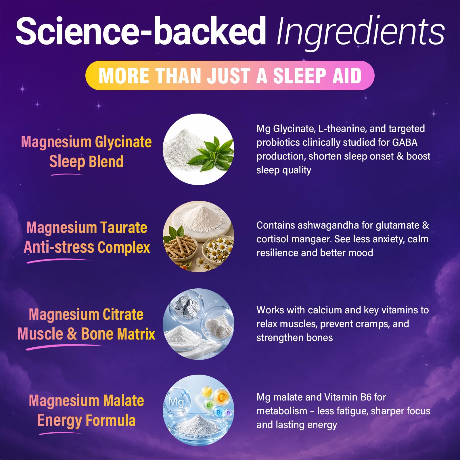 Kaourso Sleep Gummies packaging with nutritional information