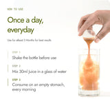 Kapiva BP Care Juice 1000g with other herbal supplements