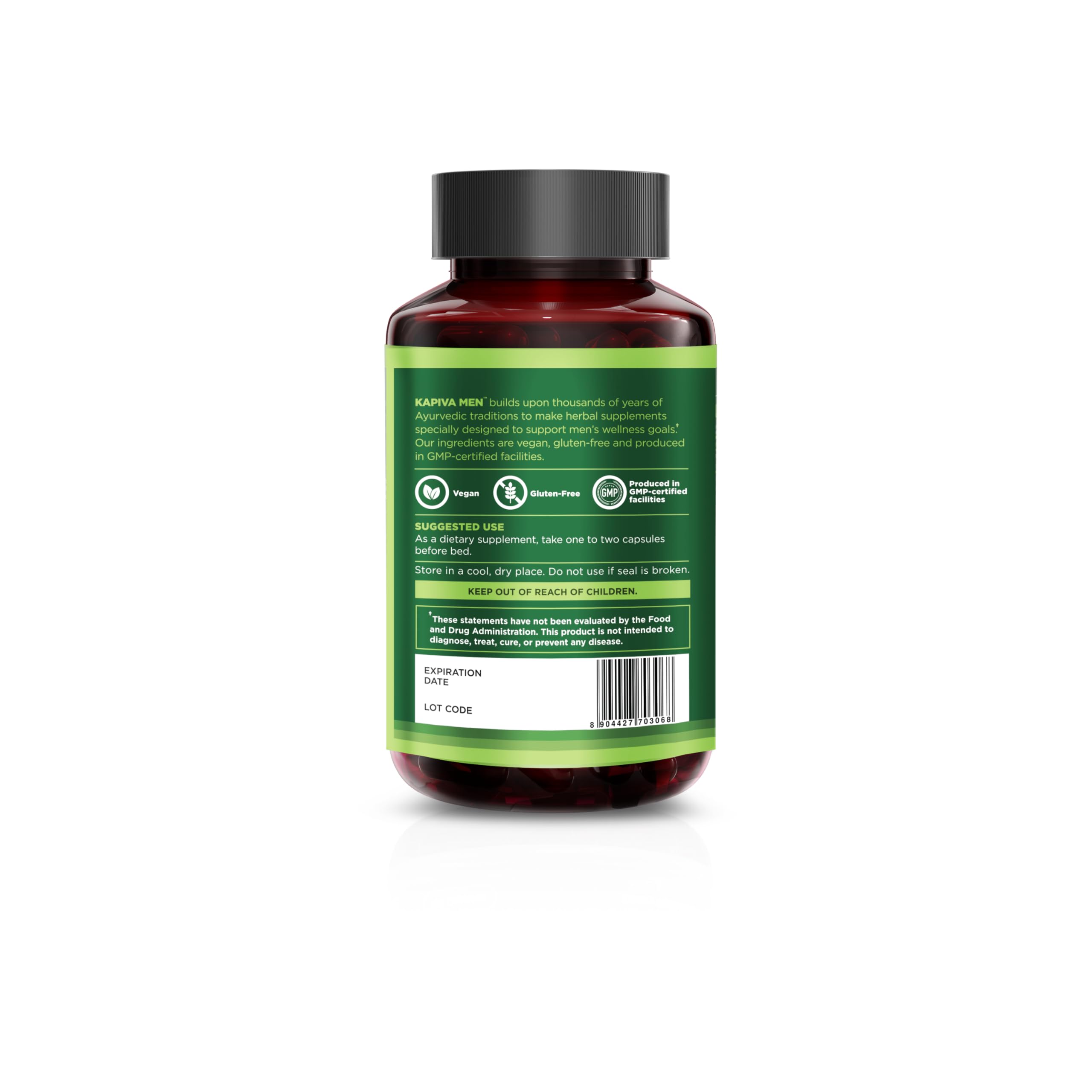 Kapiva MEN Supplement 120 capsules displayed