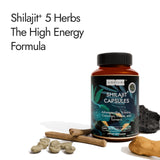 Kapiva Shilajit capsules in a hand