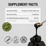 Kapiva Shilajit Resin 150g with warm water for mixing