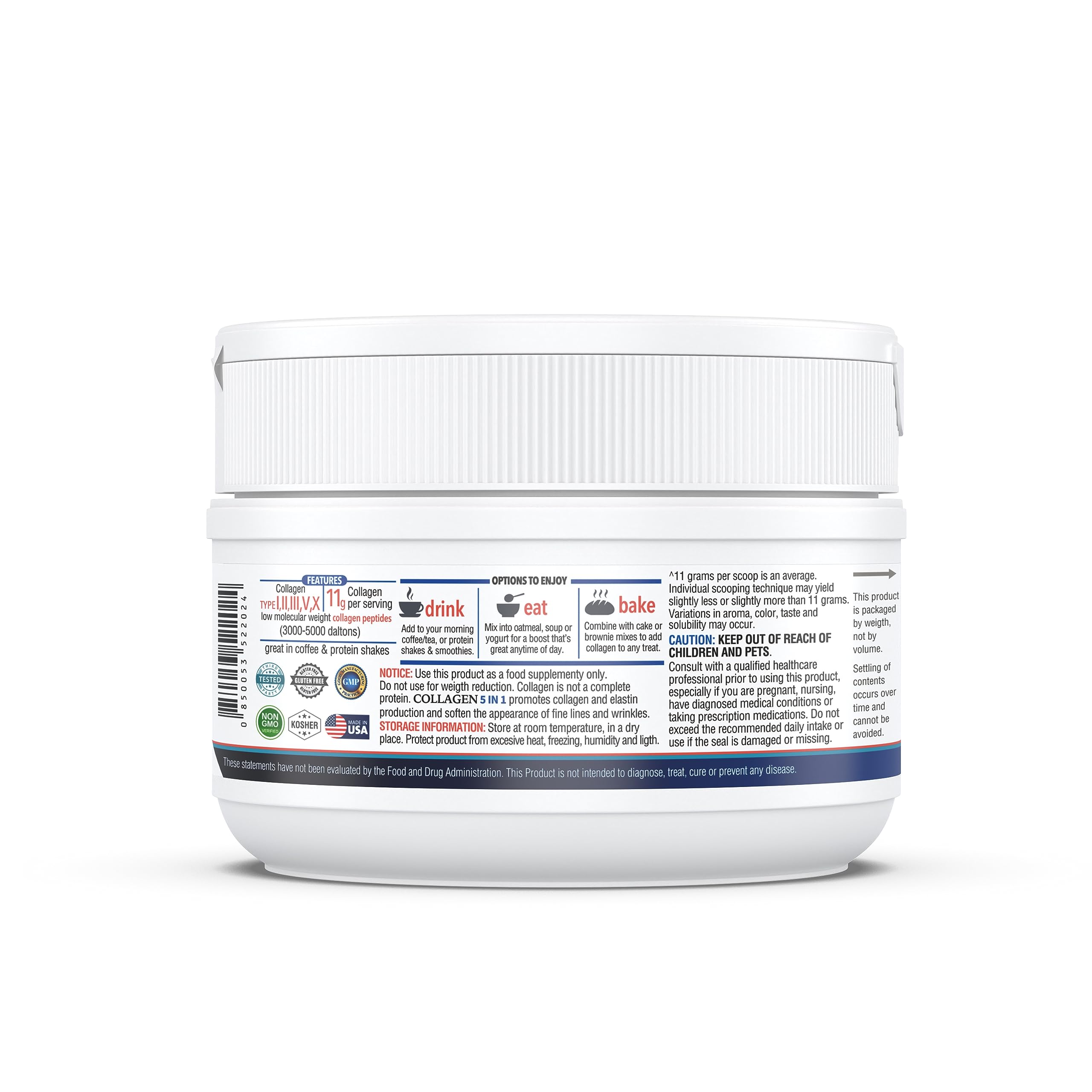 KAPPA NUTRITION Collagen Peptides mixed in a smoothie