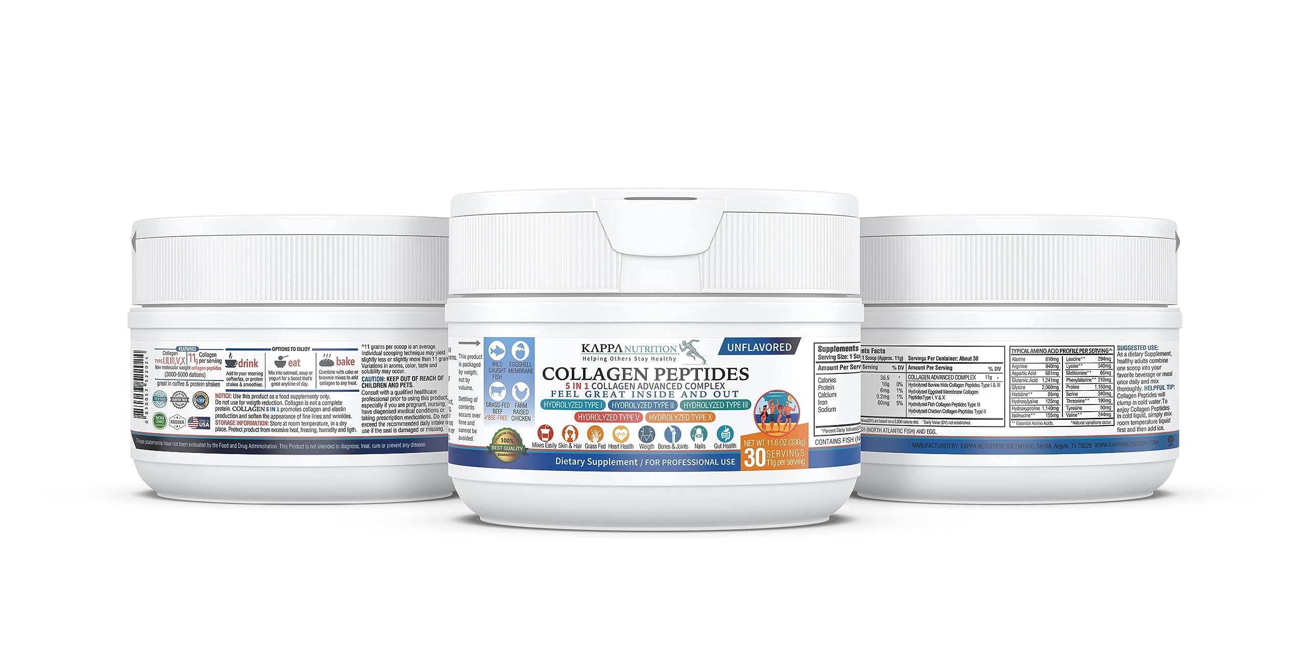 KAPPA NUTRITION Collagen Peptides serving suggestion with coffee