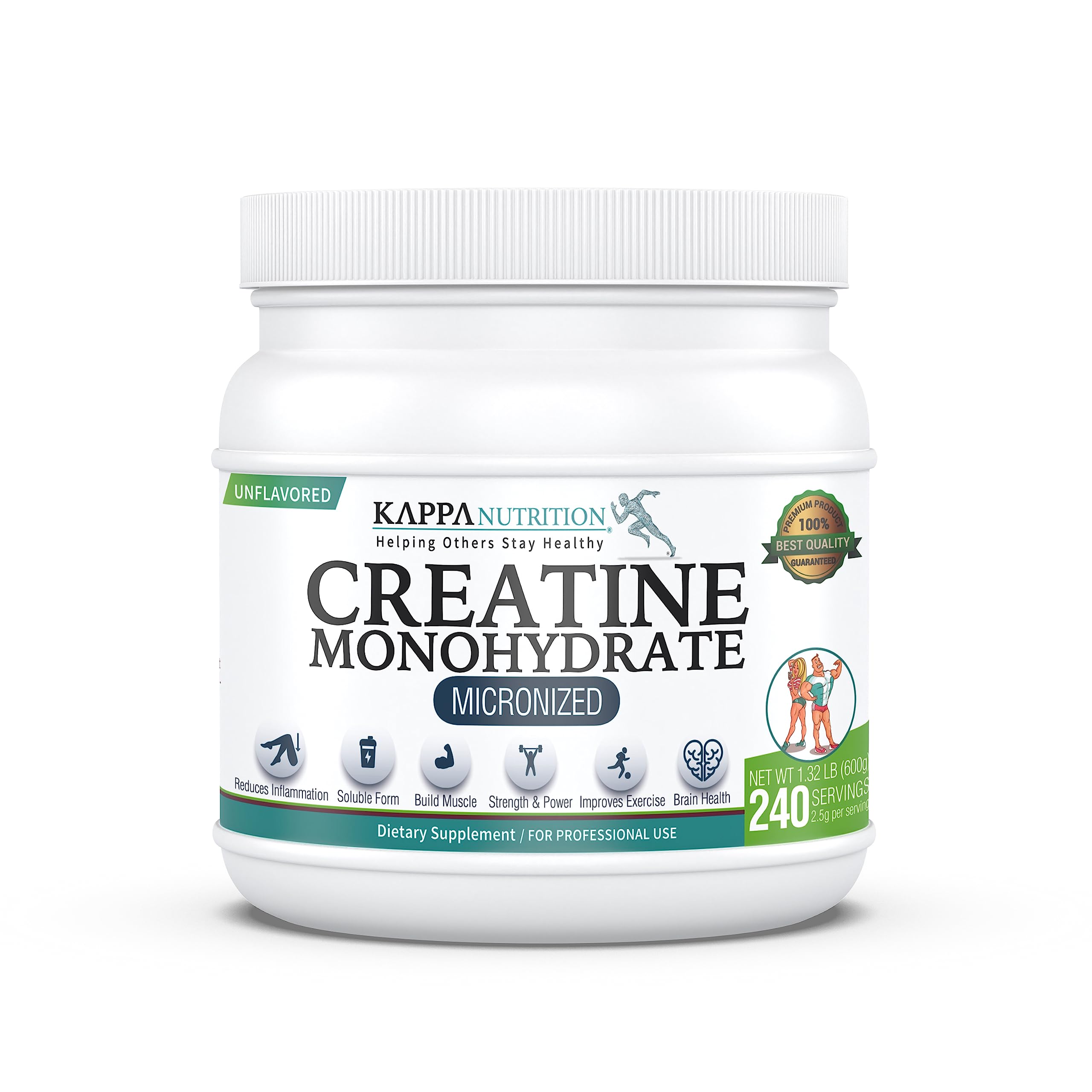 KAPPA NUTRITION Creatine Monohydrate 600g front view