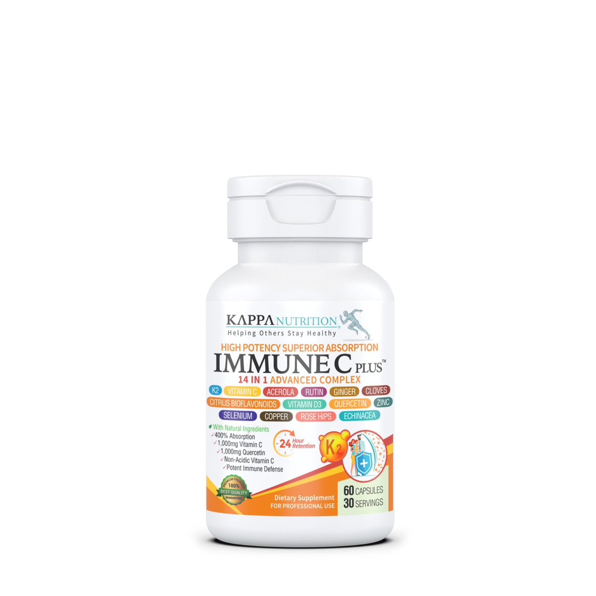 KAPPA NUTRITION daily wellness C 14 in 1 Advanced Complex Capsules front view