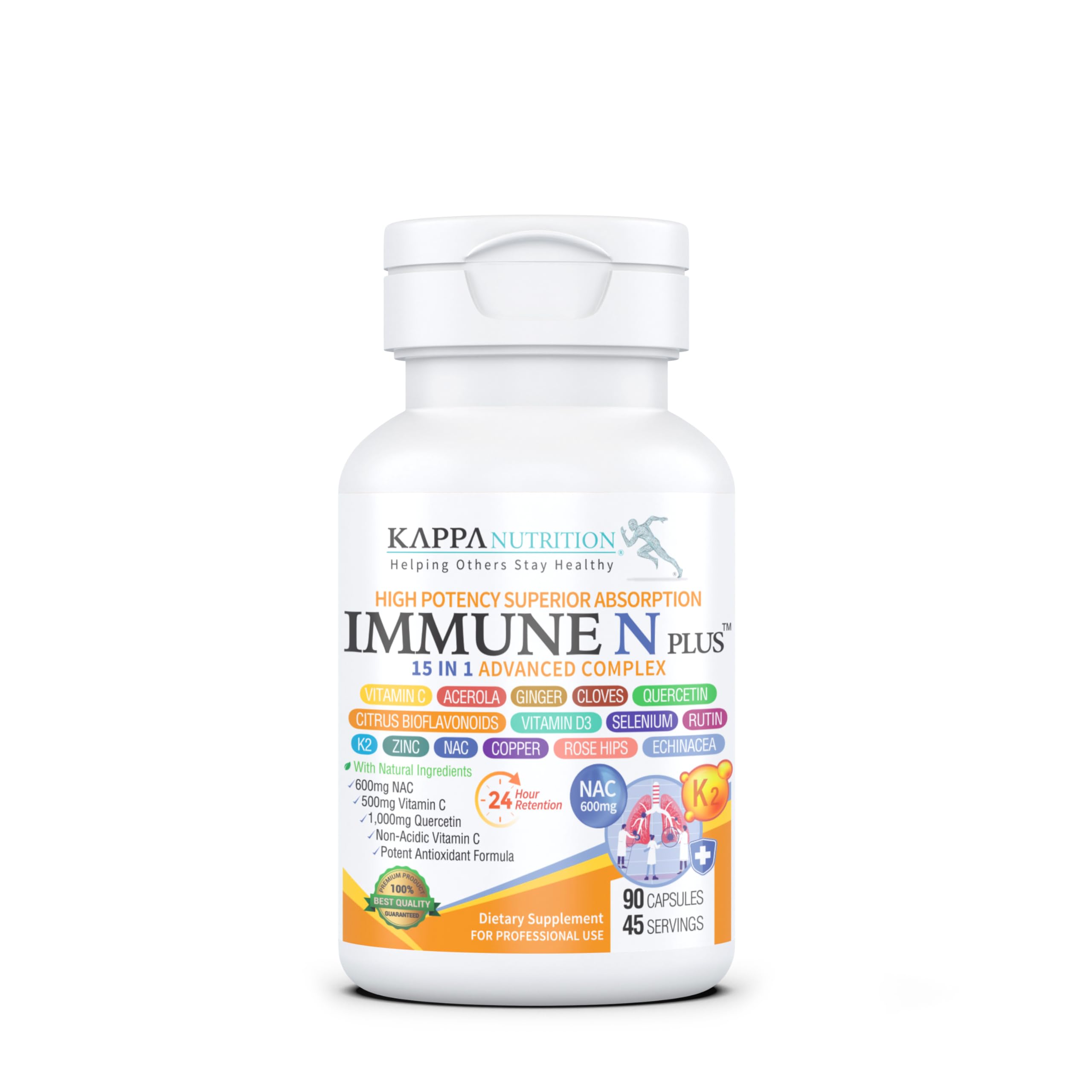 KAPPA NUTRITION daily wellness N Plus 15 in 1 Advanced Complex capsules front view