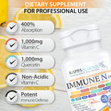 KAPPA NUTRITION daily wellness N Plus 15 in 1 Advanced Complex capsules in a glass