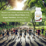 KAPPA NUTRITION Iron Blood Maker 9 in 1 Advanced Complex Capsules lifestyle shot