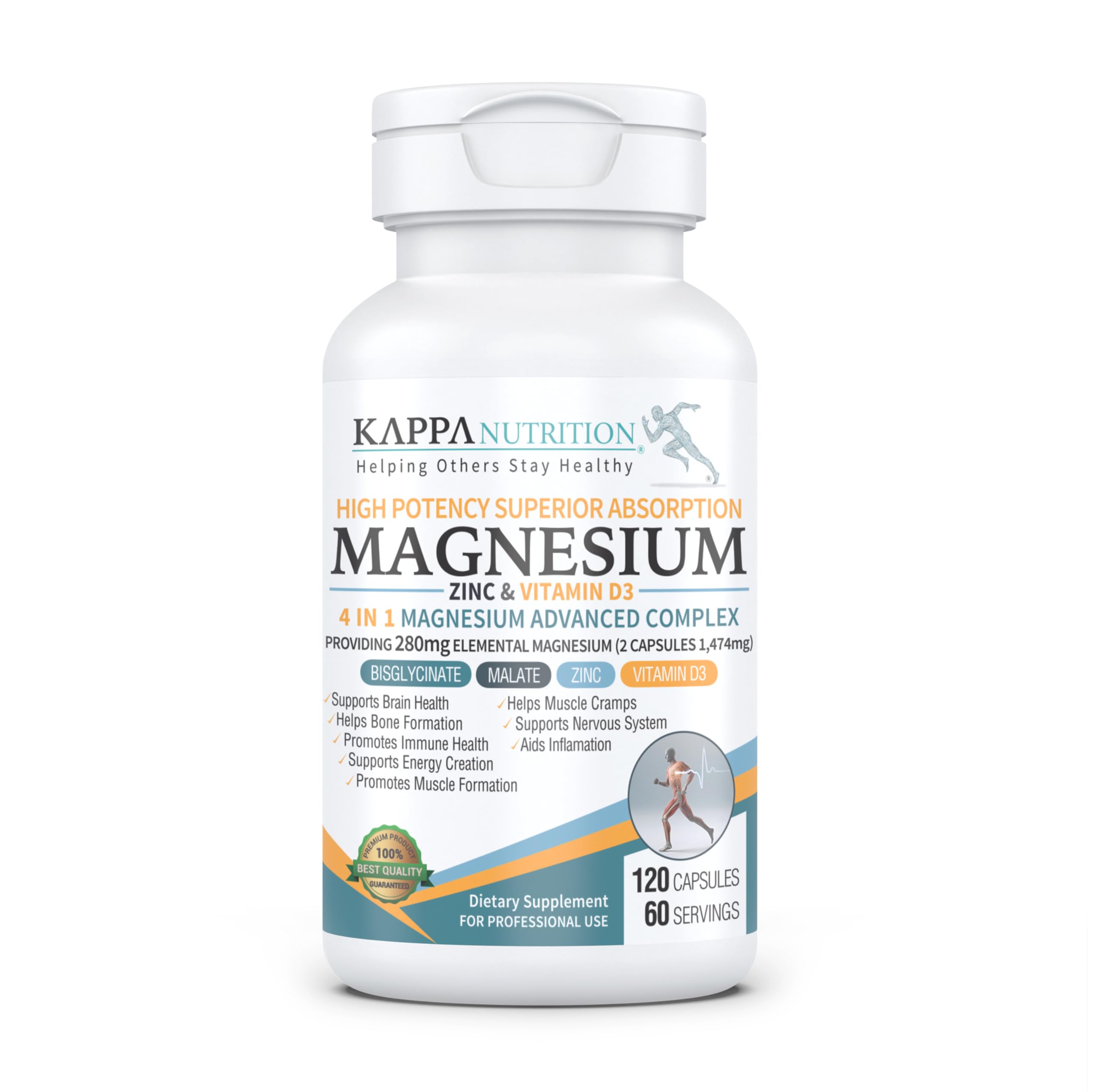 KAPPA NUTRITION Magnesium 4-in-1 Advanced Complex front view