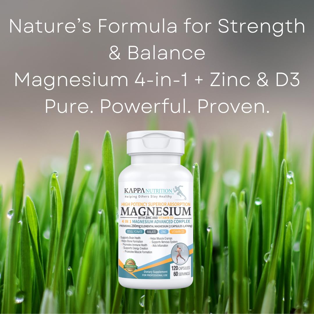 KAPPA NUTRITION Magnesium 4-in-1 Advanced Complex nutritional information
