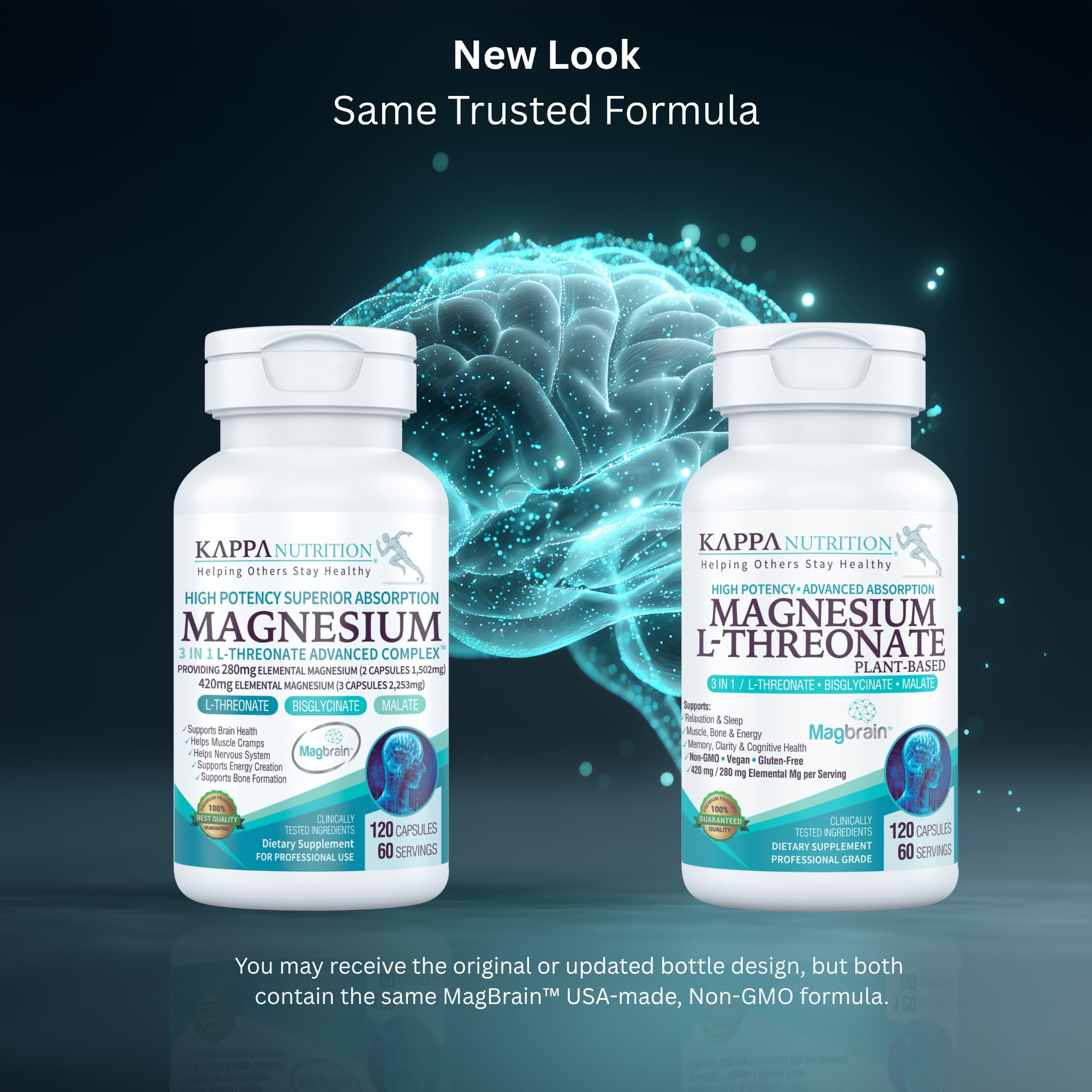 KAPPA NUTRITION Magnesium L-Threonate 420mg capsules close-up