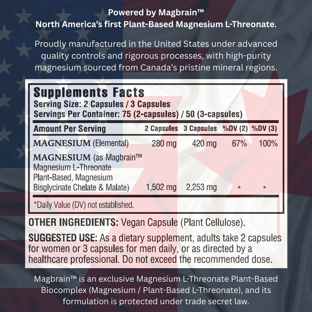 KAPPA NUTRITION Magnesium L-Threonate capsules on a wooden table