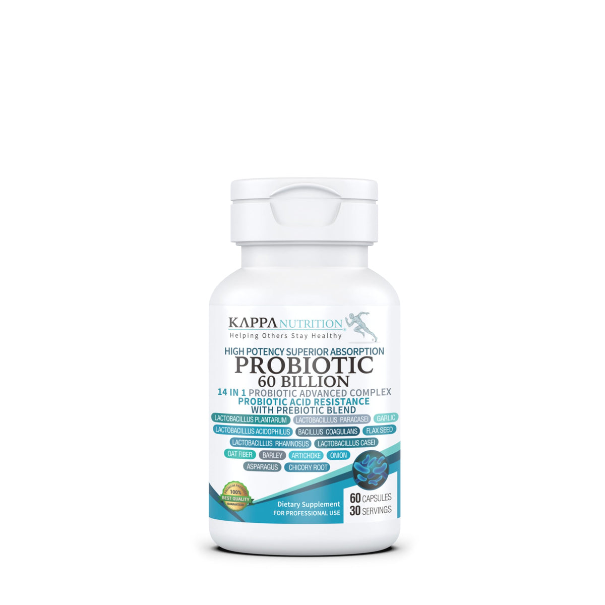 KAPPA NUTRITION Probiotic 60 Billion CFU front view of packaging