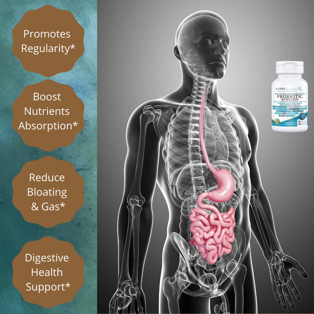 KAPPA NUTRITION Probiotic 60 Billion CFU with a measuring spoon