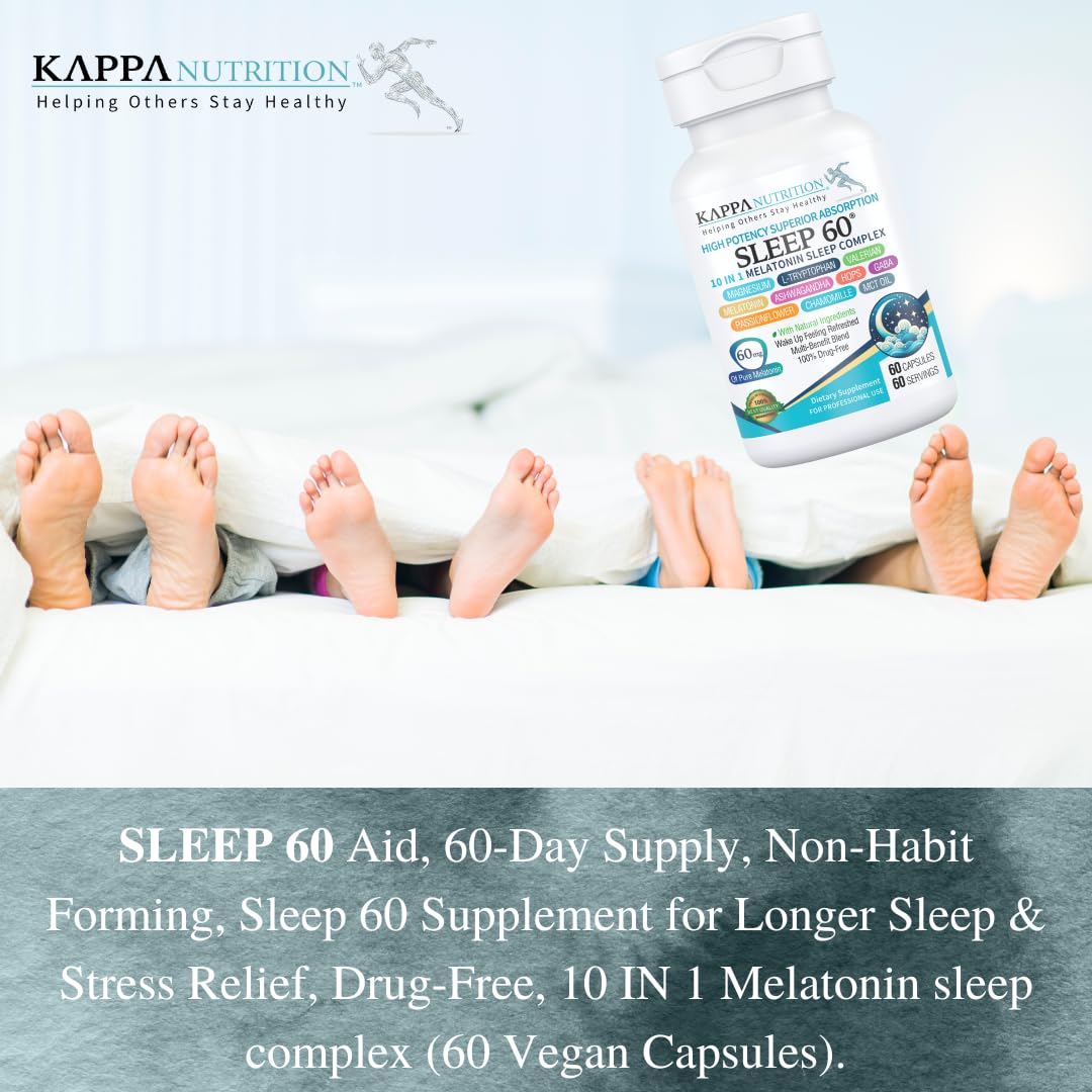 KAPPA NUTRITION Sleep 60 capsules with a glass of water