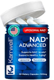Karrwell Liposomal NAD+ Supplement 500mg front view