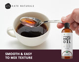 Kate Naturals Organic MCT Oil 472g in a kitchen setting