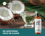 Kate Naturals Organic MCT Oil 472g with coffee and smoothie ingredients