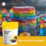 Kate Naturals Sunflower Lecithin Powder used in gummy making