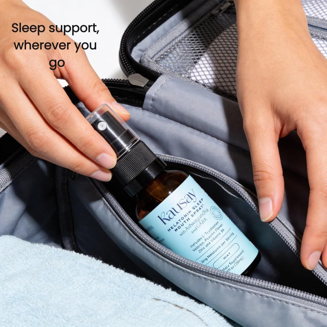 Kausay Sublingual Spray 30ml with travel accessories