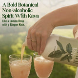Kava Haven Non-Alcoholic Spirit 750mL bottle back view