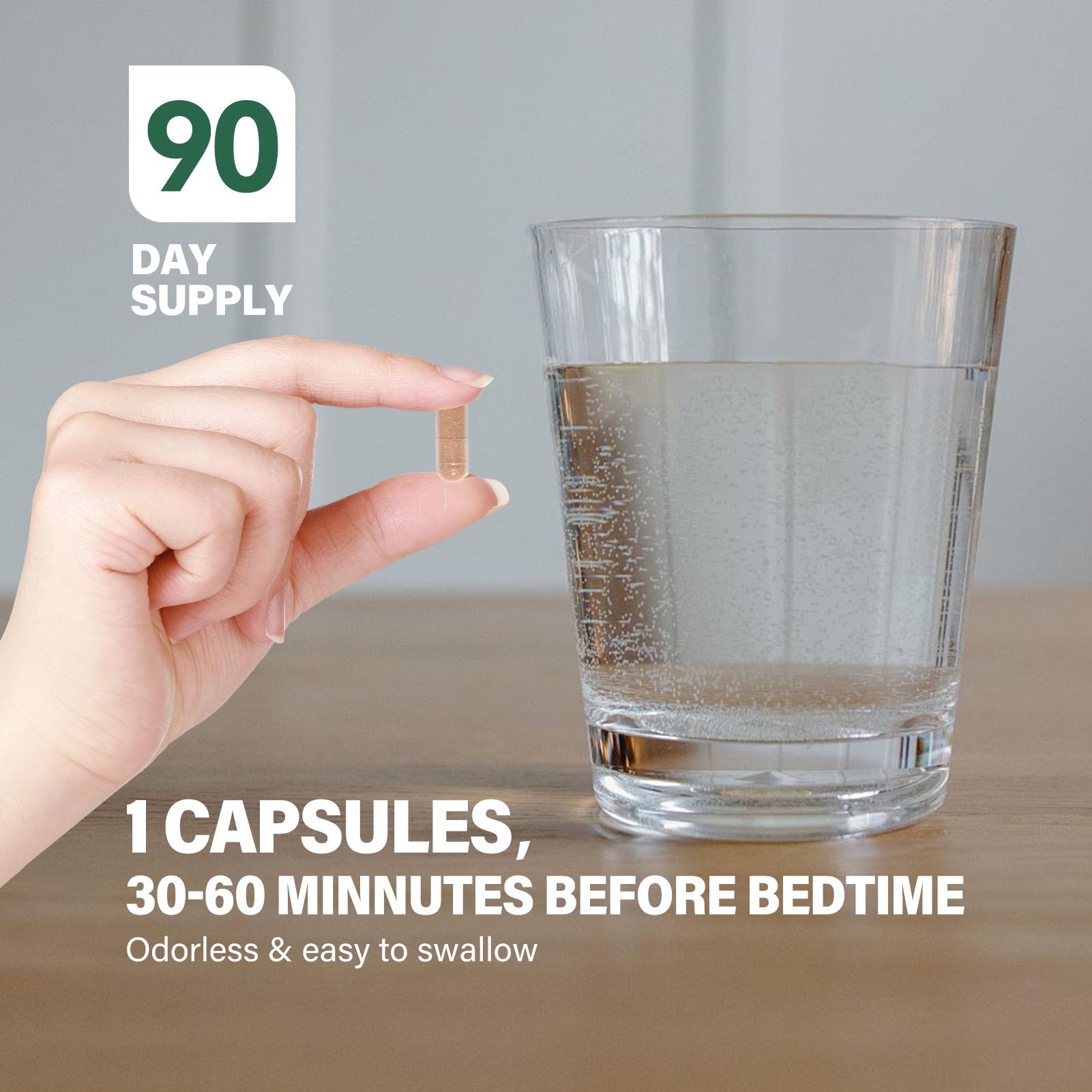 Kava Herbal Supplement Capsules on a wooden table