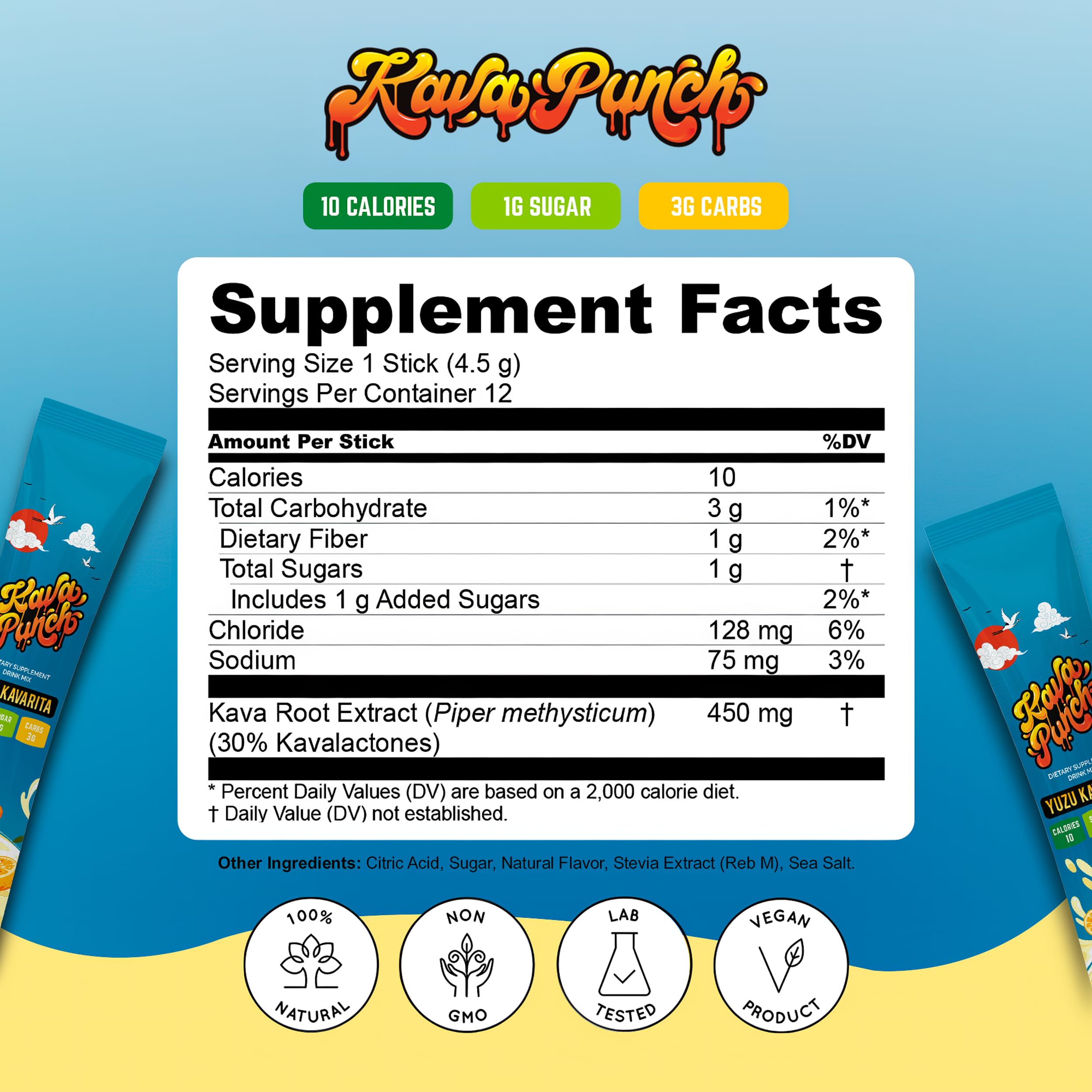 KAVA PUNCH Kava Kava Powder packaging details