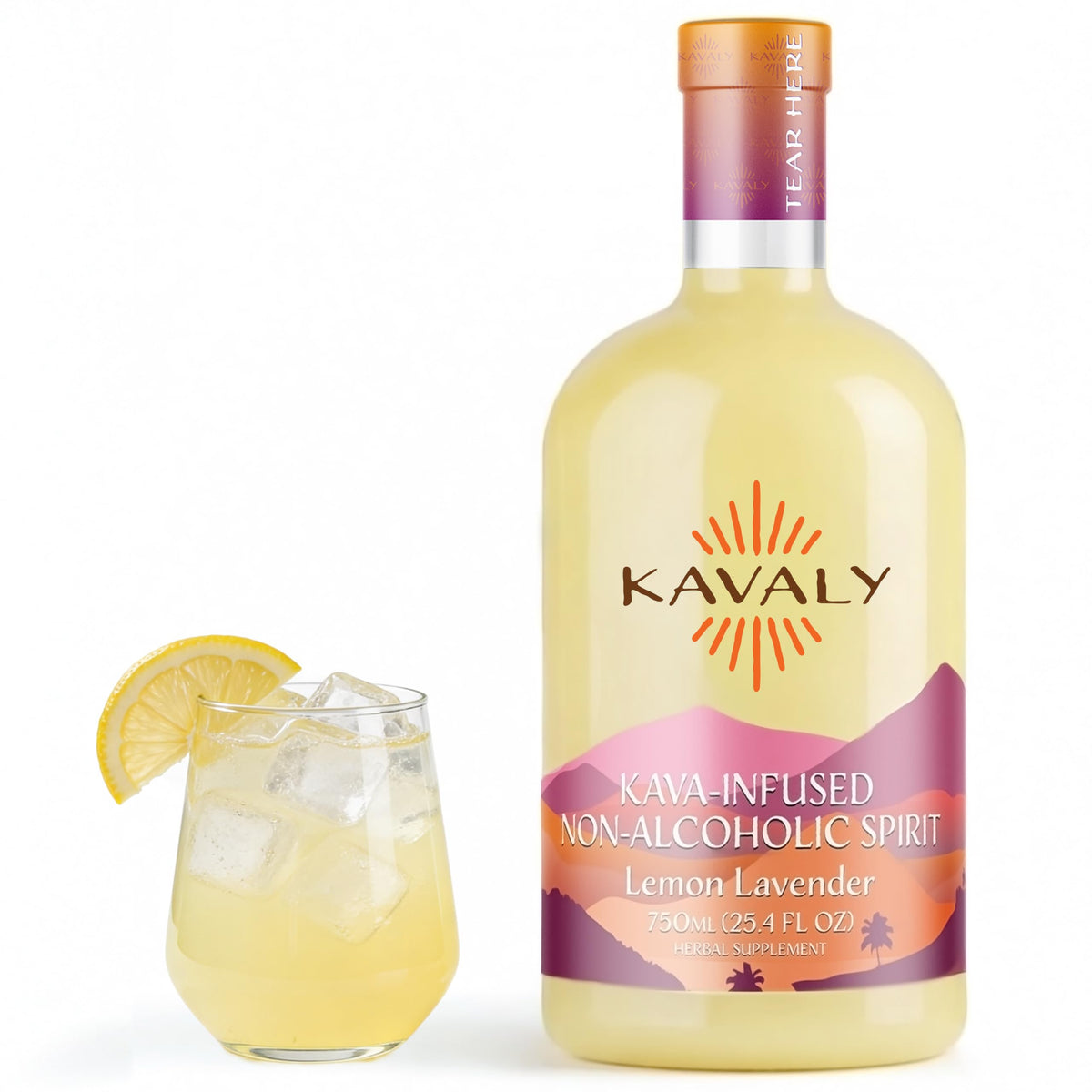 Kavaly Kava Kava Non-Alcoholic Spirit 750ml front view