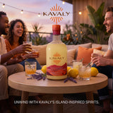 Kavaly Kava Kava Non-Alcoholic Spirit bottle with ice
