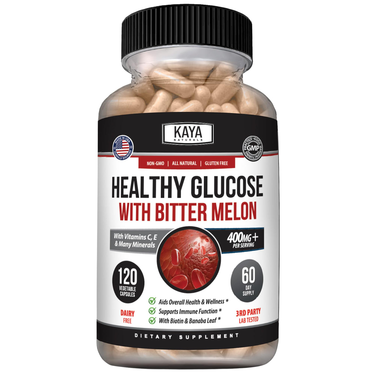 Kaya Naturals Blended Vitamin & Mineral Supplement bottle front view