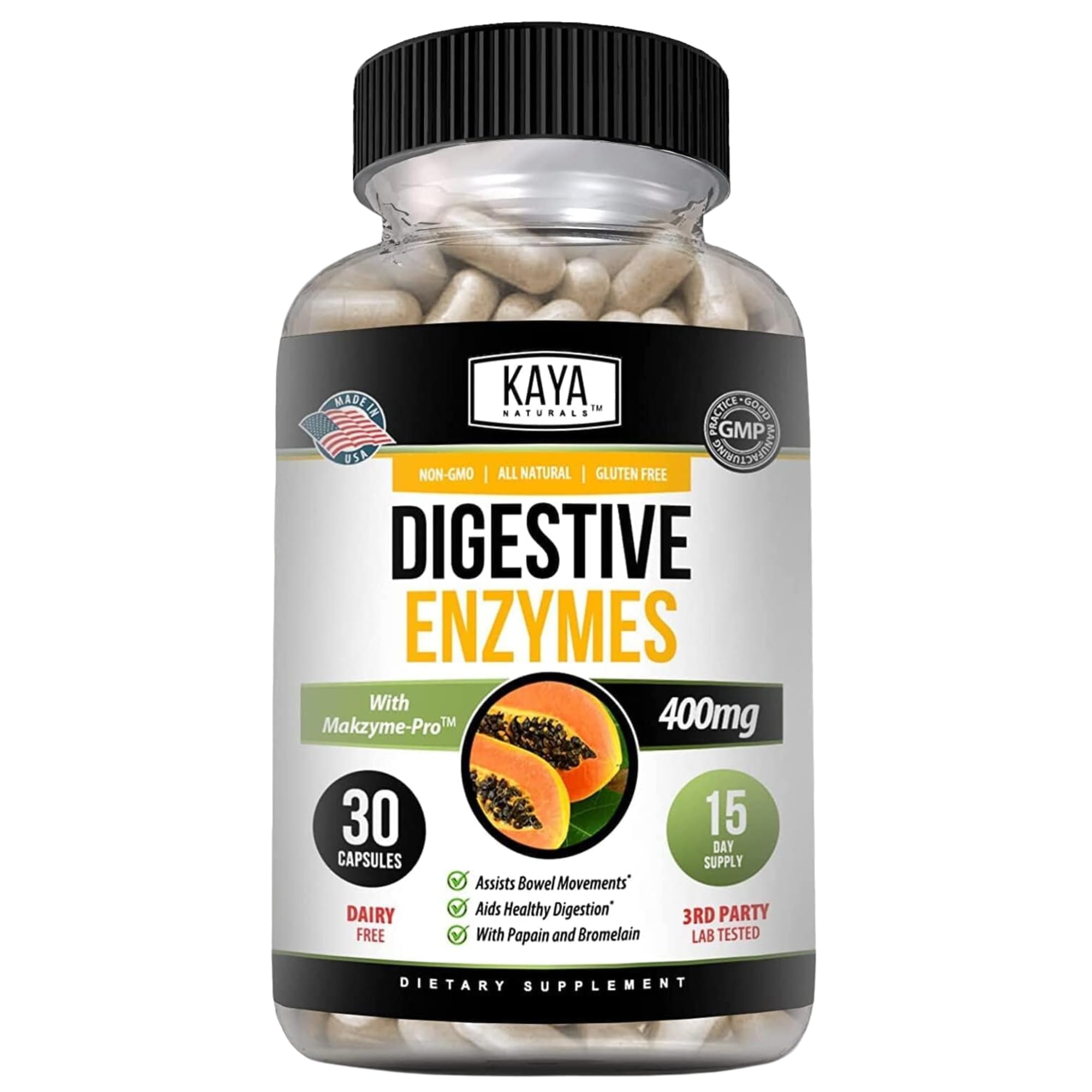 Kaya Naturals daily Enzymes 41g front view