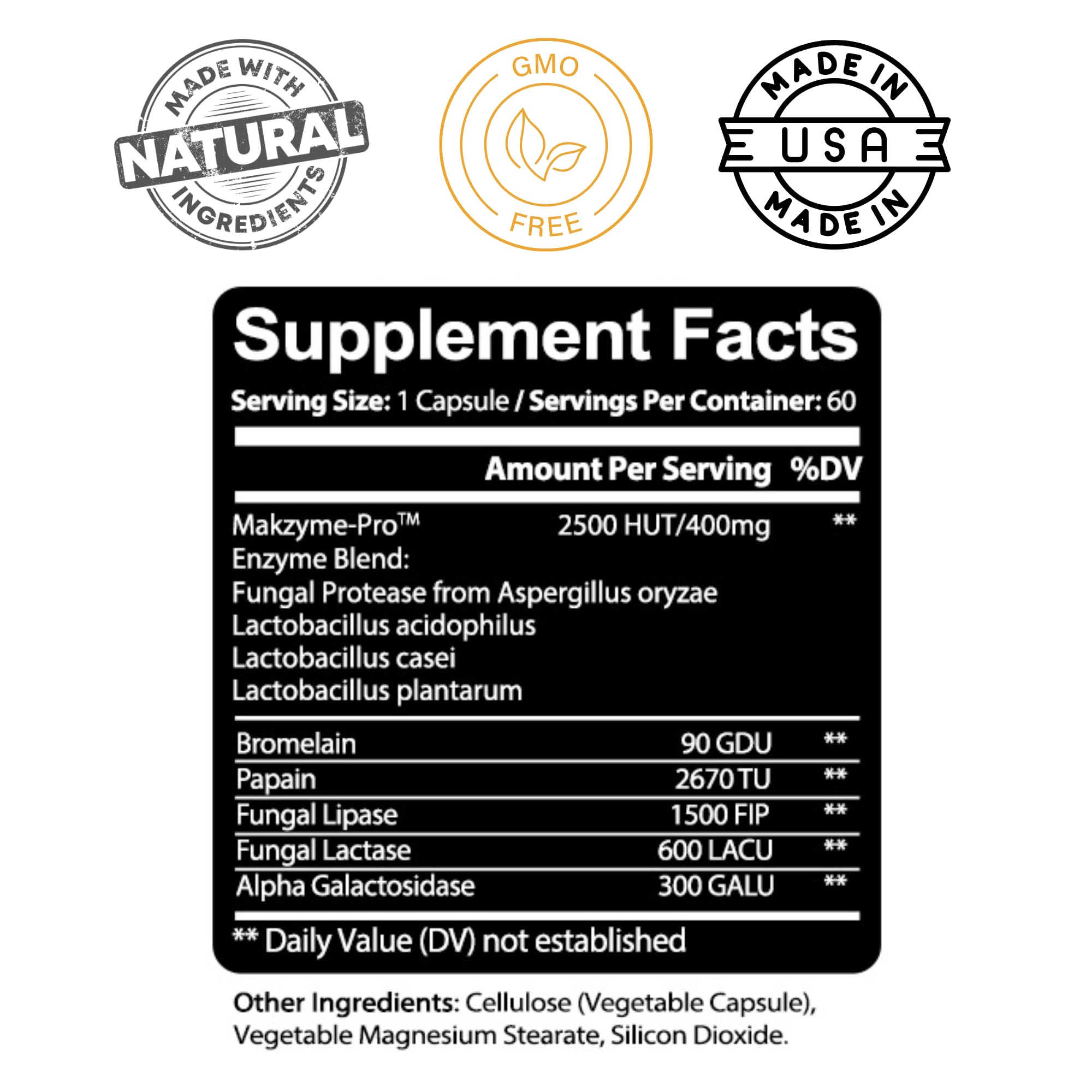 Kaya Naturals daily Enzymes 41g side view
