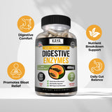 Kaya Naturals daily Enzymes 50g displayed on a kitchen counter