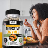 Kaya Naturals daily Enzymes 50g with a measuring spoon