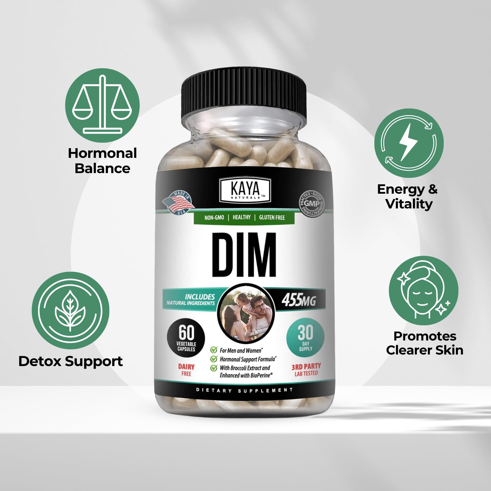Kaya Naturals DIM Ultra capsules with broccoli extract