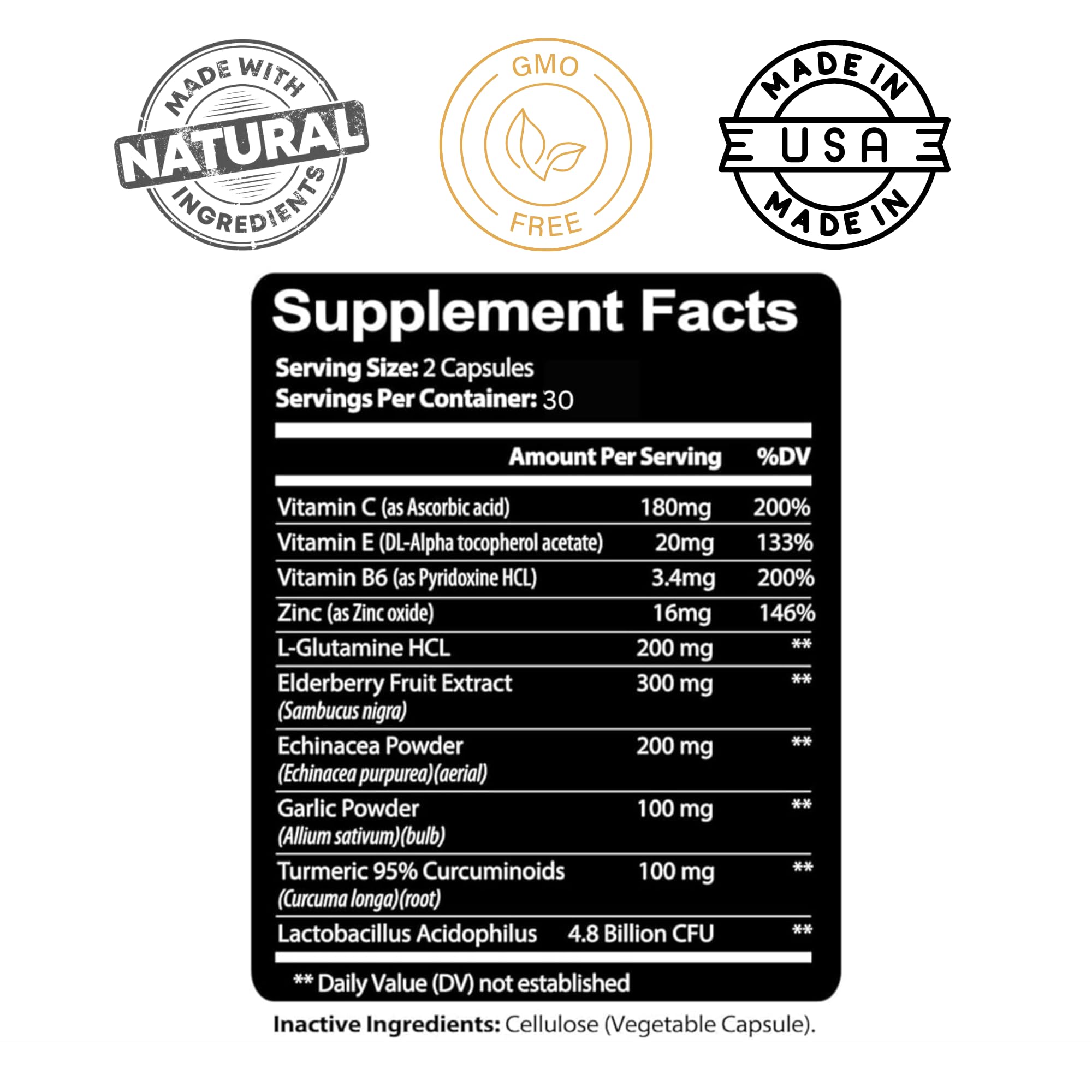 Kaya Naturals Elderberry daily wellness Support Capsules bottle packaging