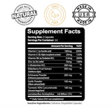 Kaya Naturals Elderberry daily wellness Support Capsules bottle packaging