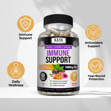 Kaya Naturals Elderberry daily wellness Support Capsules with ingredients
