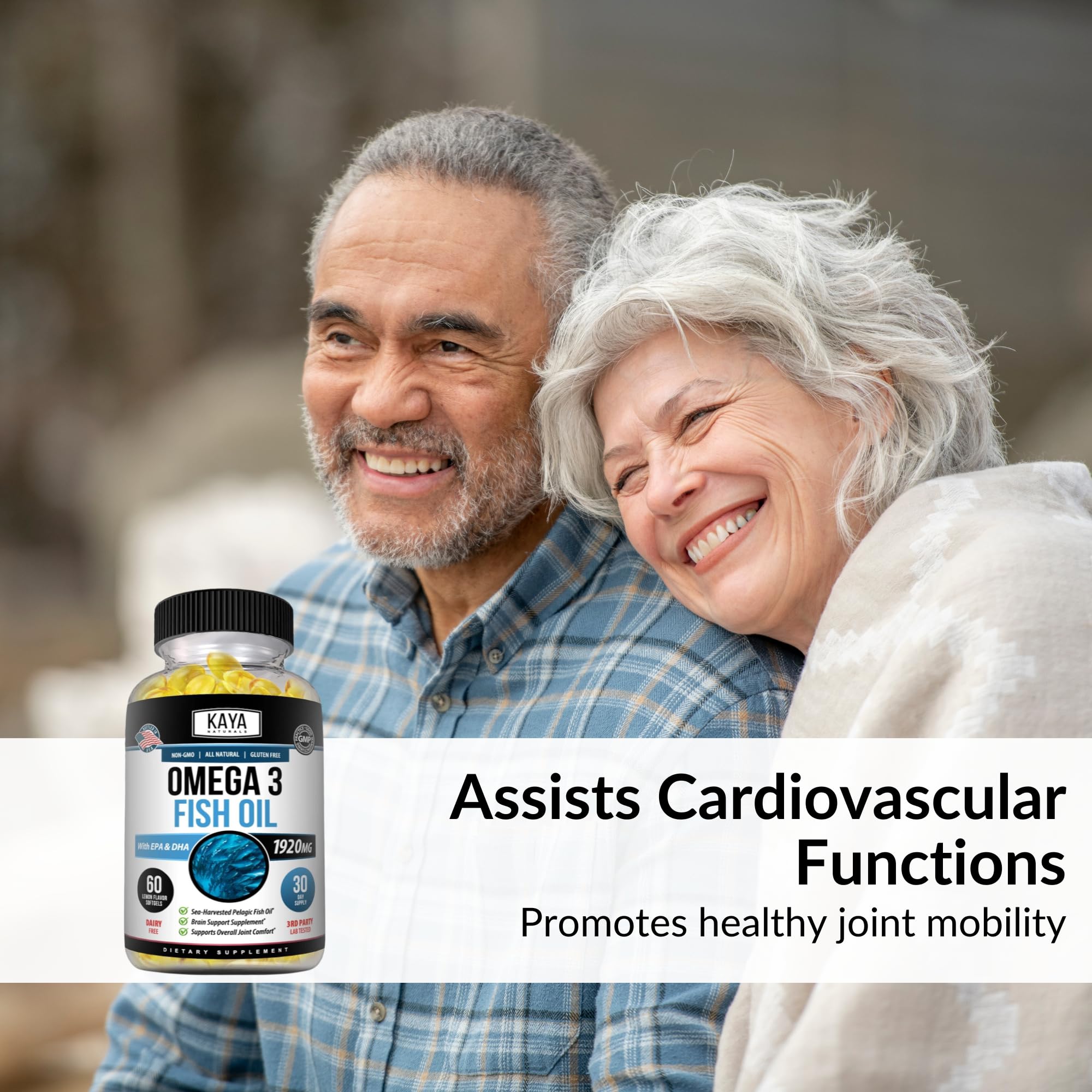 Kaya Naturals Fish Oil Supplement 118g capsule close-up