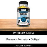Kaya Naturals Fish Oil Supplement 118g side view