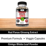 Kaya Naturals Ginkgo Biloba Capsules with a measuring spoon