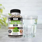 Kaya Naturals Green Coffee Bean Extract bottle with nutrition label