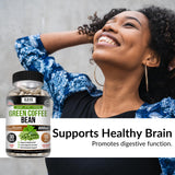 Kaya Naturals Green Coffee Bean Extract capsules on a wooden surface