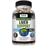Kaya Naturals Liver Support Supplement 60 Capsules front view
