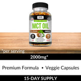 Kaya Naturals MCT Oil Softgels 2000mg softgel close-up