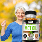 Kaya Naturals MCT Oil Softgels 2000mg with other supplements