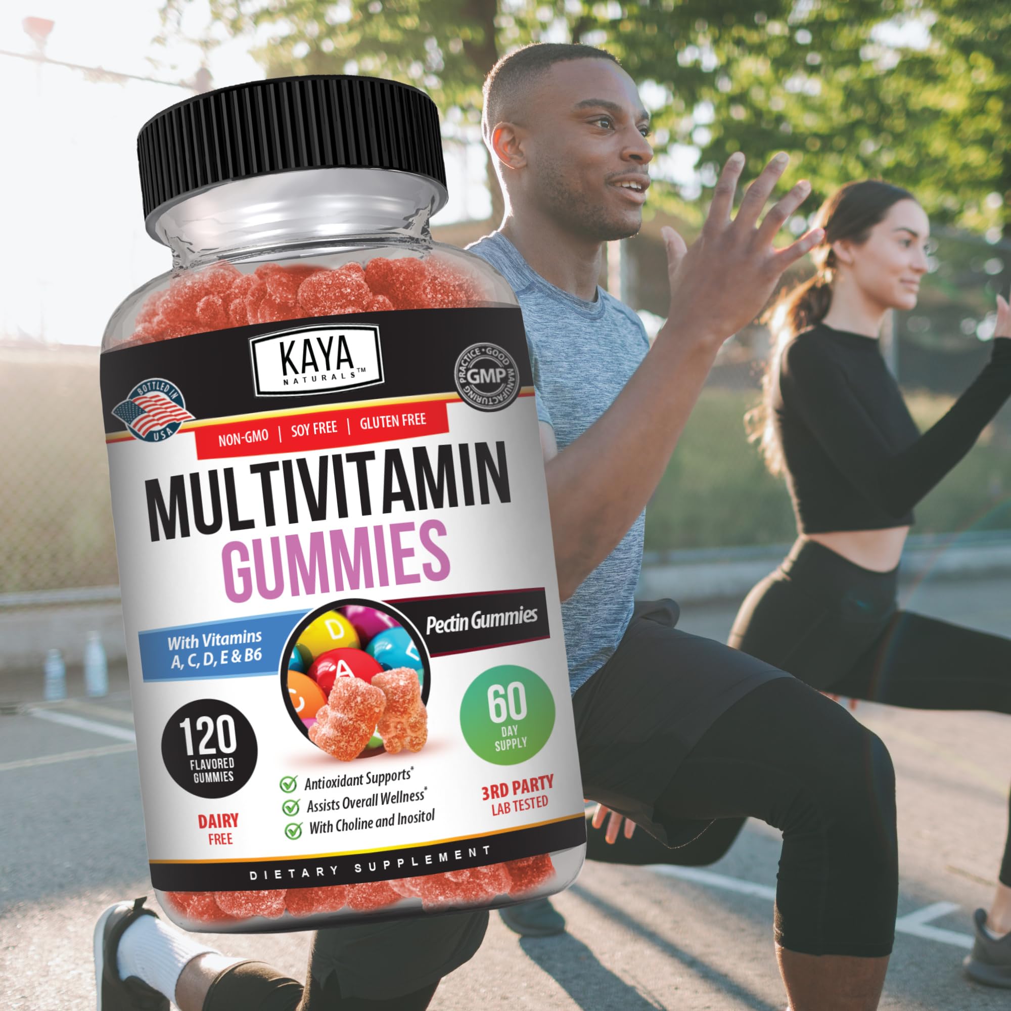 Kaya Naturals Multivitamin Gummies 272g close-up of gummies