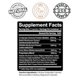 Kaya Naturals Mushroom Complex 10 Strains supplement side view