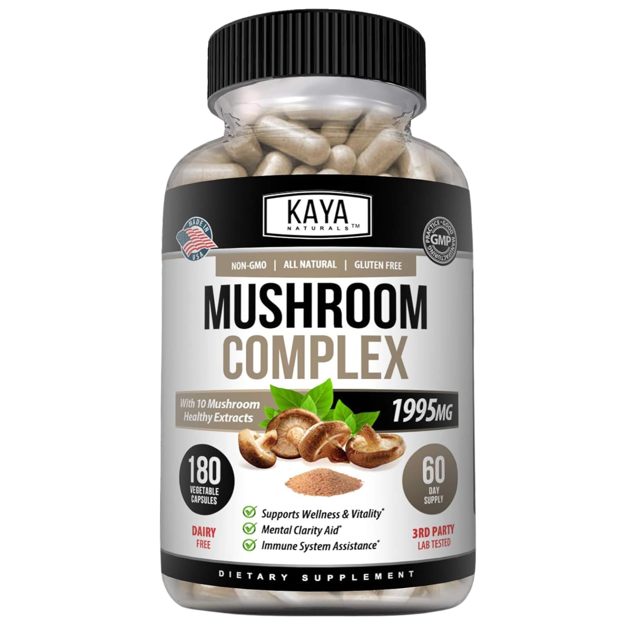 Kaya Naturals Mushroom Complex 181g front view